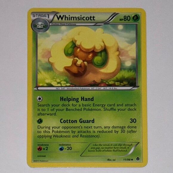 POKEMON CARD: Whimsicott #11/98 (Pokemon Emerging Powers) - Picture 1 of 2